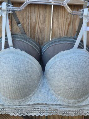 French Affair 2-Pack Bras 38C Multiway Strap NWT Lace Set on Hanger